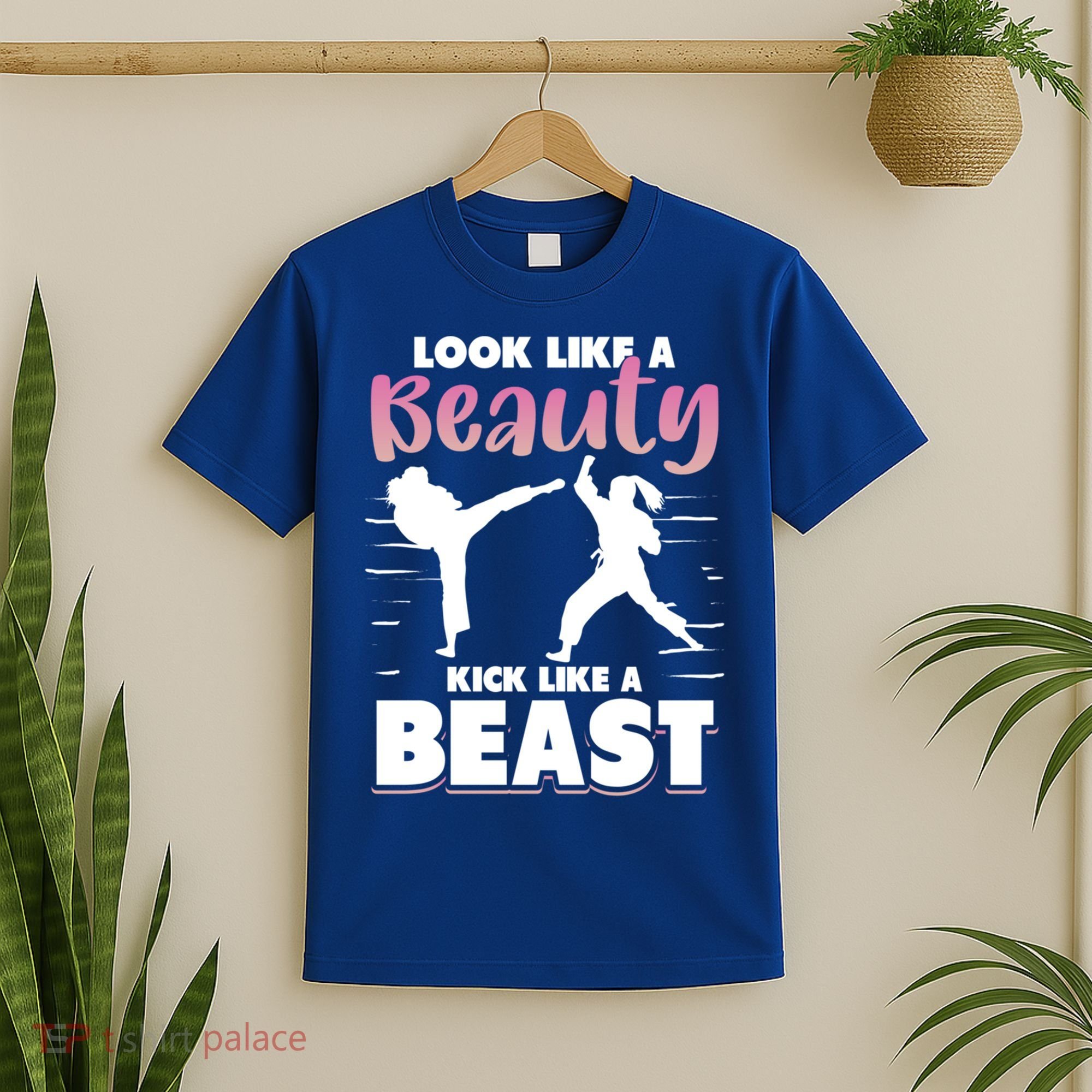 Look Like A Beauty Kick Like A Beast Boxing Gym Boxer T-Shirt