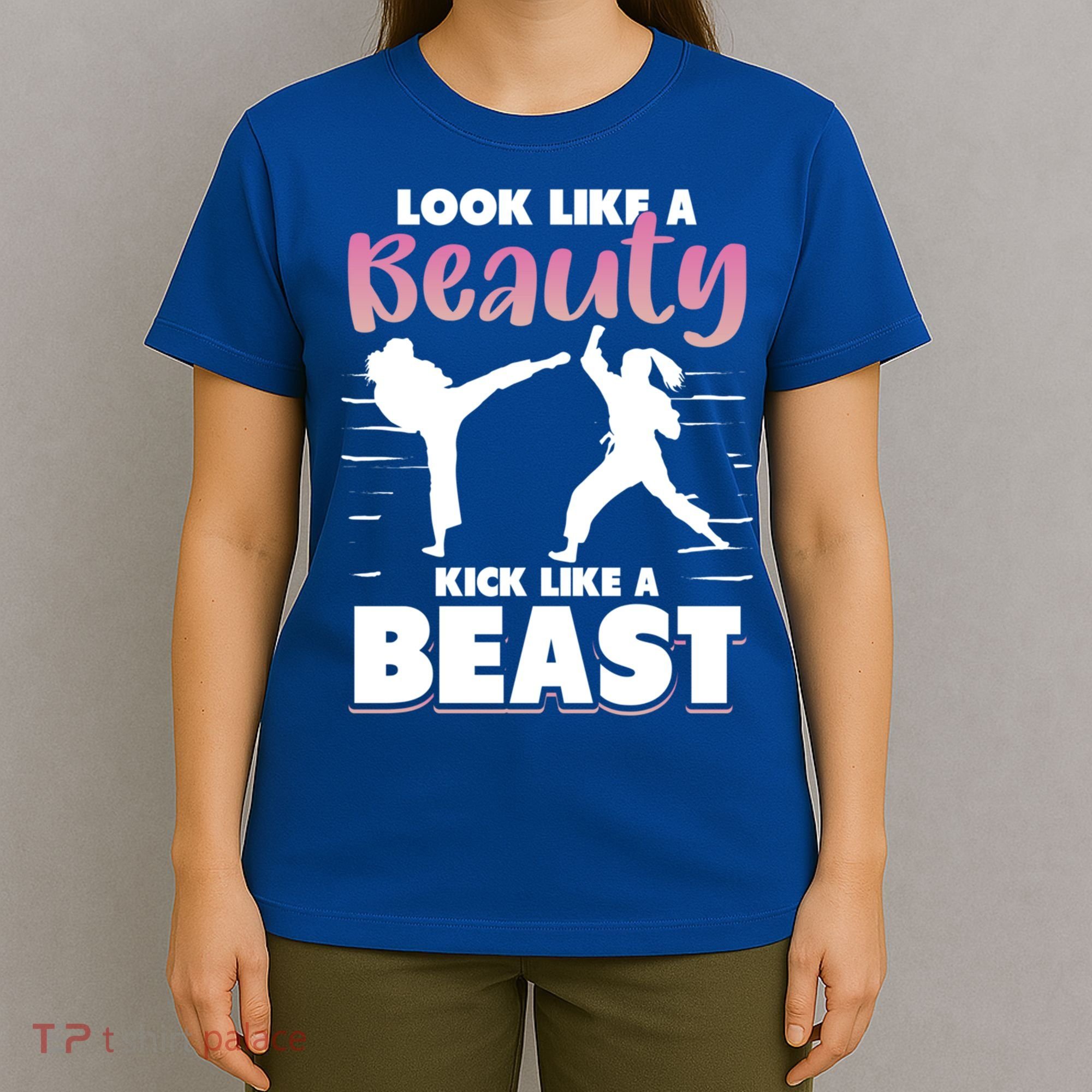 Look Like A Beauty Kick Like A Beast Boxing Gym Boxer T-Shirt