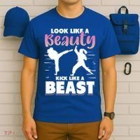 Look Like A Beauty Kick Like A Beast Boxing Gym Boxer T-Shirt thumb 6