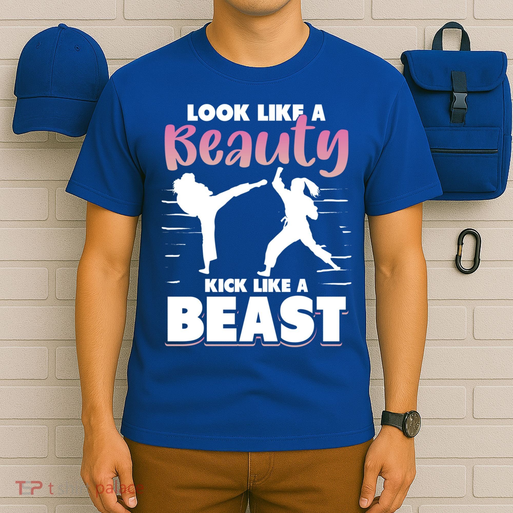 Look Like A Beauty Kick Like A Beast Boxing Gym Boxer T-Shirt