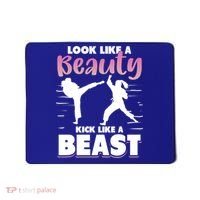 Look Like A Beauty Kick Like A Beast Boxing Gym Boxer Mousepad thumb 0