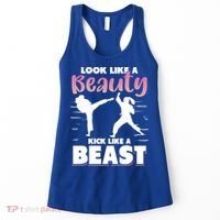 Look Like A Beauty Kick Like A Beast Boxing Gym Boxer Women's Tank Top thumb 0