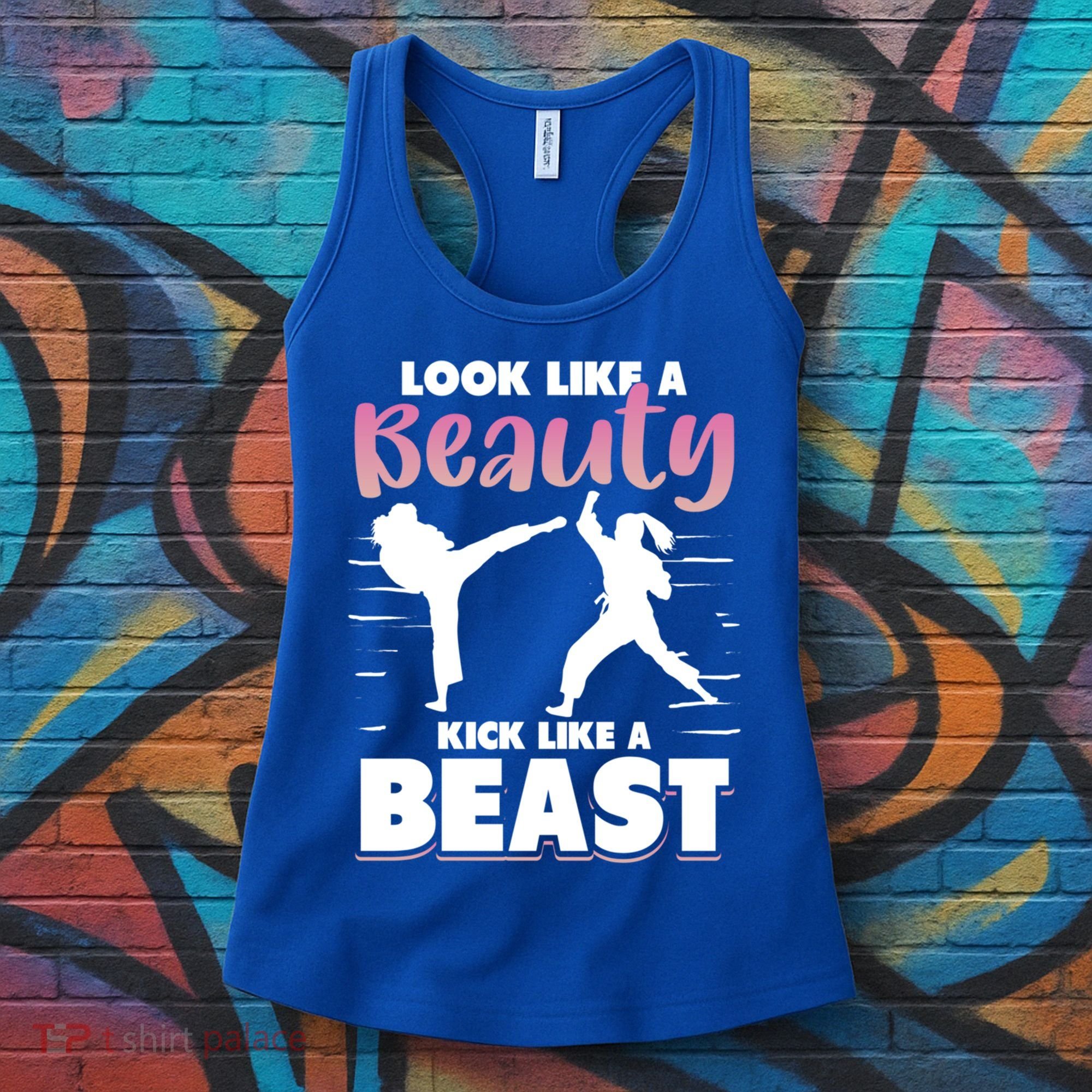 Look Like A Beauty Kick Like A Beast Boxing Gym Boxer Women's Tank Top