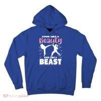 Look Like A Beauty Kick Like A Beast Boxing Gym Boxer Tall Hoodie thumb 0
