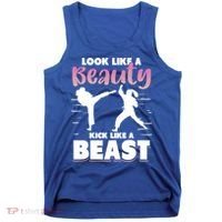 Look Like A Beauty Kick Like A Beast Boxing Gym Boxer Tank Top thumb 0