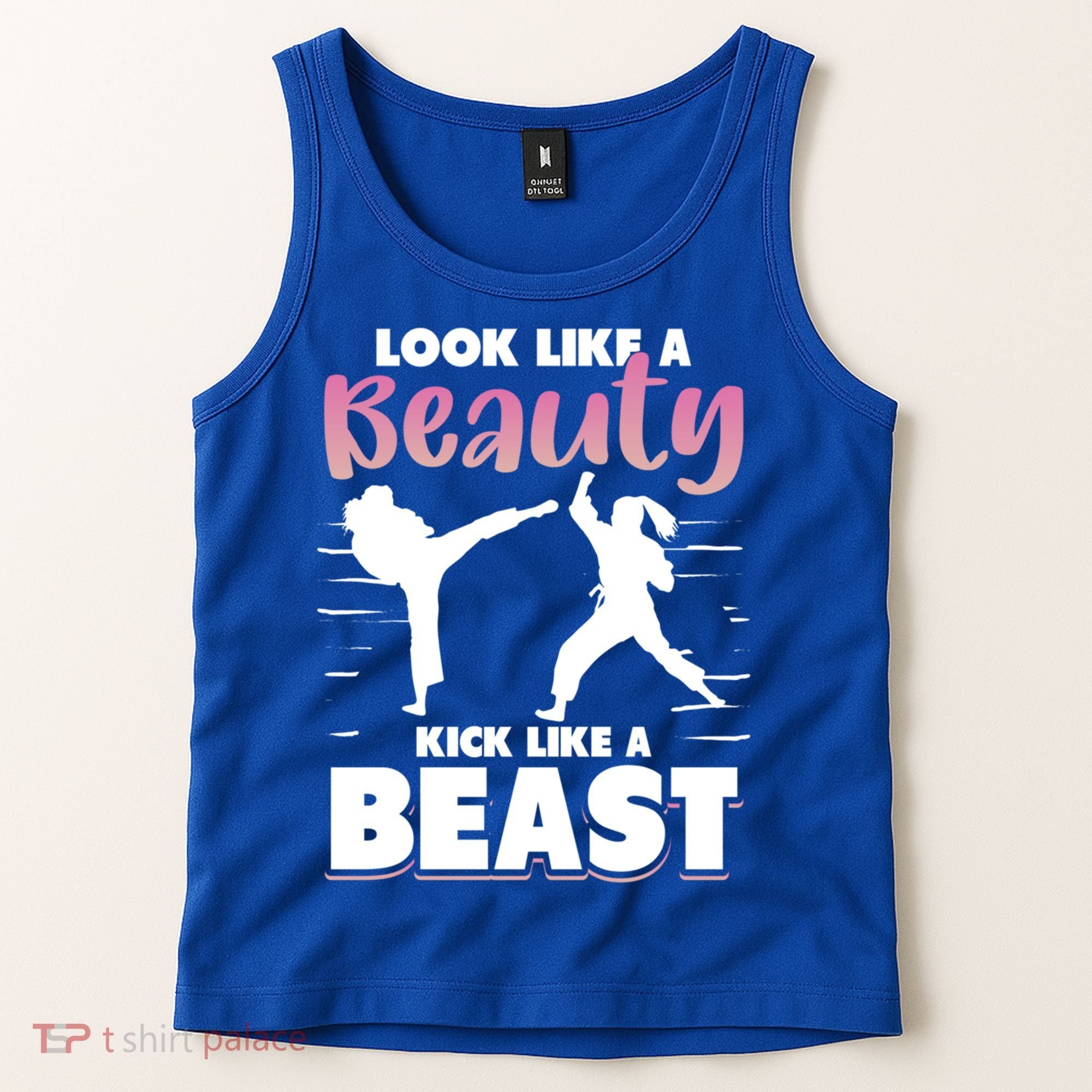 Look Like A Beauty Kick Like A Beast Boxing Gym Boxer Tank Top
