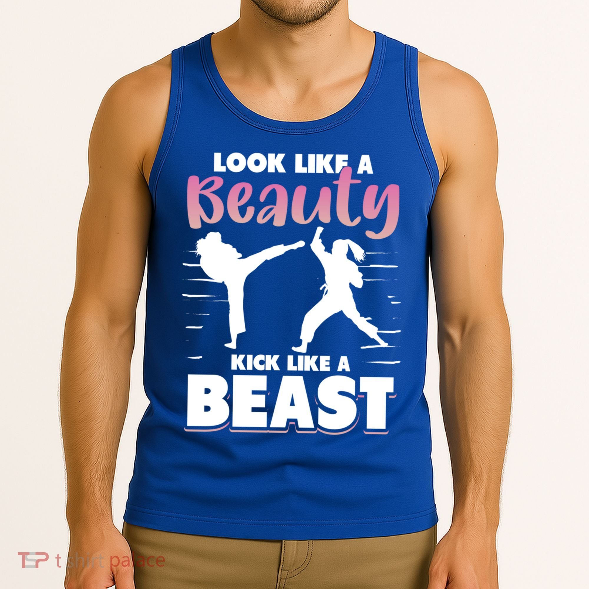 Look Like A Beauty Kick Like A Beast Boxing Gym Boxer Tank Top