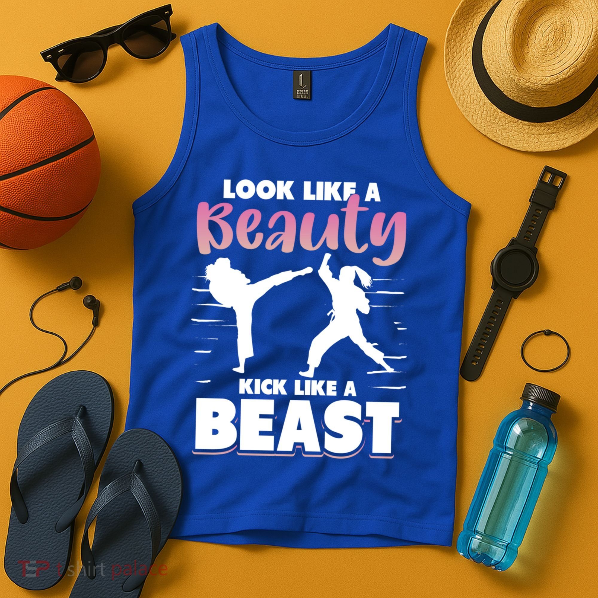 Look Like A Beauty Kick Like A Beast Boxing Gym Boxer Tank Top