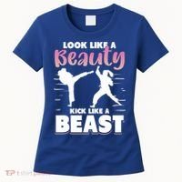Look Like A Beauty Kick Like A Beast Boxing Gym Boxer Women's T-Shirt thumb 0