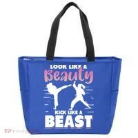 Look Like A Beauty Kick Like A Beast Boxing Gym Boxer Tote Bag thumb 0