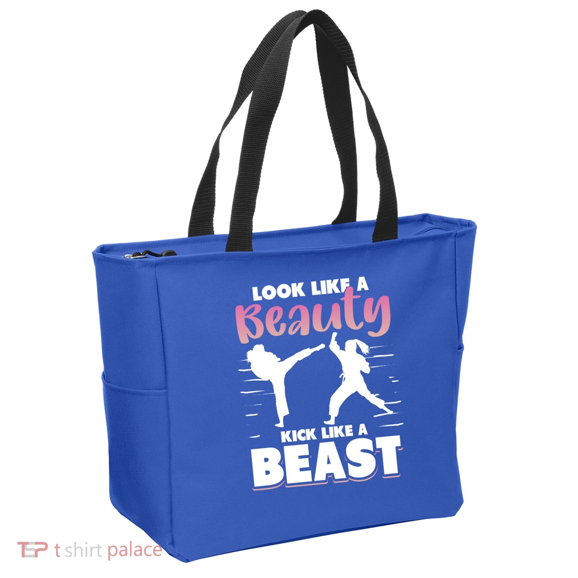 Look Like A Beauty Kick Like A Beast Boxing Gym Boxer Tote Bag