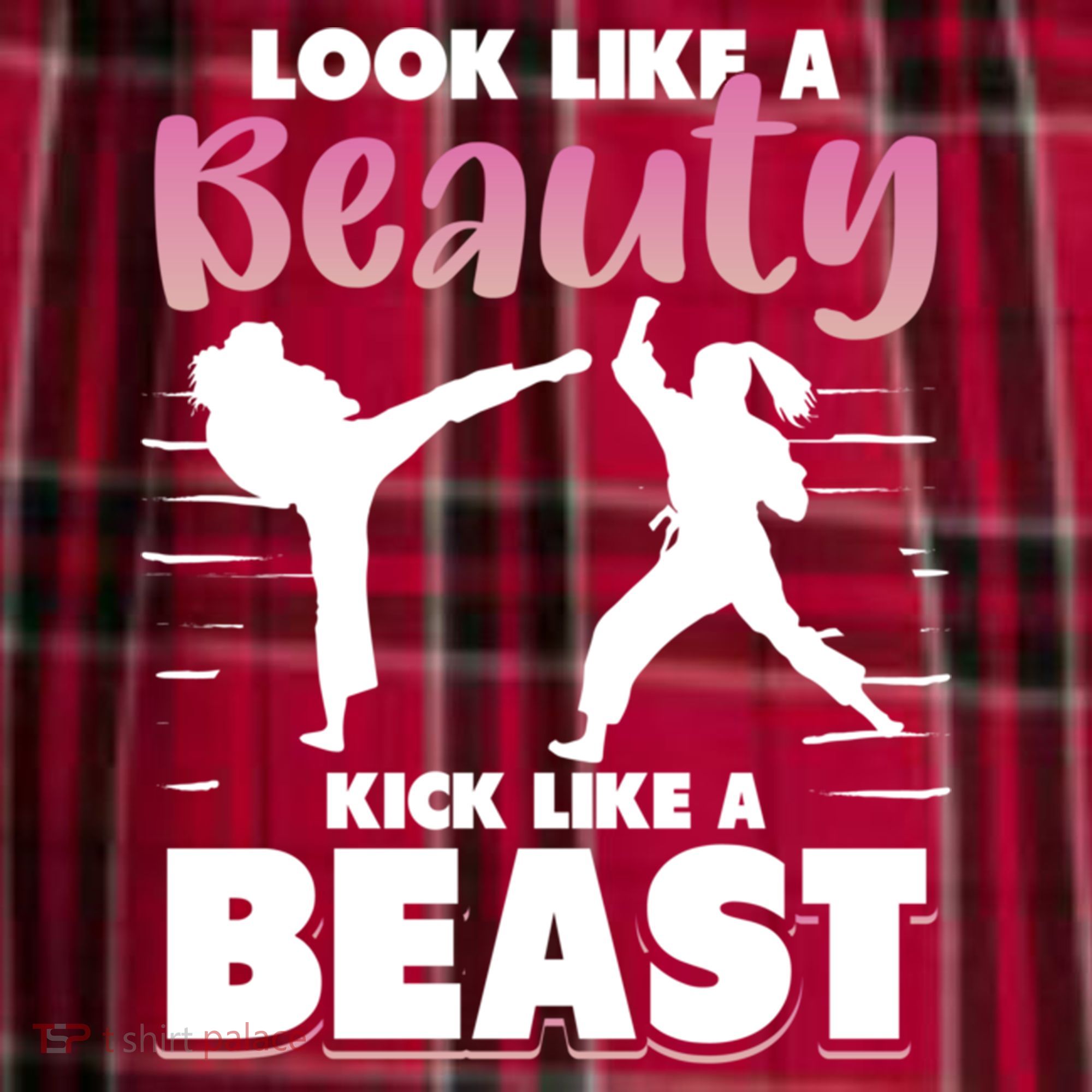 Look Like A Beauty Kick Like A Beast Boxing Gym Boxer Women's Flannel Plaid Pajama Pants