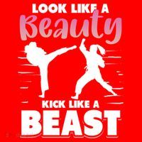 Look Like A Beauty Kick Like A Beast Boxing Gym Boxer Santa Hat thumb 1
