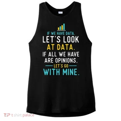 LetS Look At Data Data Science Statistics Data Analyst Ladies PosiCharge Tri-Blend Wicking Tank