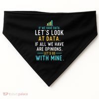LetS Look At Data Data Science Statistics Data Analyst USA-Made Doggie Bandana thumb 0