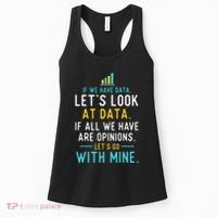LetS Look At Data Data Science Statistics Data Analyst Women's Tank Top thumb 0