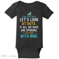 LetS Look At Data Data Science Statistics Data Analyst Baby Bodysuit thumb 0