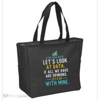 LetS Look At Data Data Science Statistics Data Analyst Tote Bag thumb 2