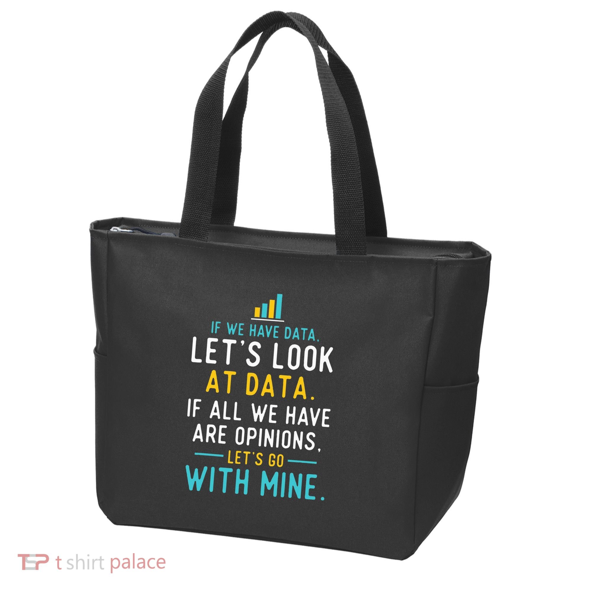 LetS Look At Data Data Science Statistics Data Analyst Tote Bag