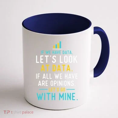 LetS Look At Data Data Science Statistics Data Analyst Coffee Mug back