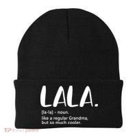 Lala Like A Regular Grandma But Cooler Mothers Day Lala Funny Gift Beanie thumb 0