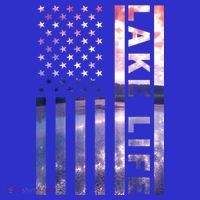 Lake Life American Flag Dock Sunset Wakeboarder Power Boat Visor thumb 3