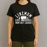 Linemom Like A Regular Mom But Louder Football Lineman Mom T-Shirt thumb 4