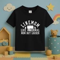 Linemom Like A Regular Mom But Louder Football Lineman Mom Toddler T-Shirt thumb 3