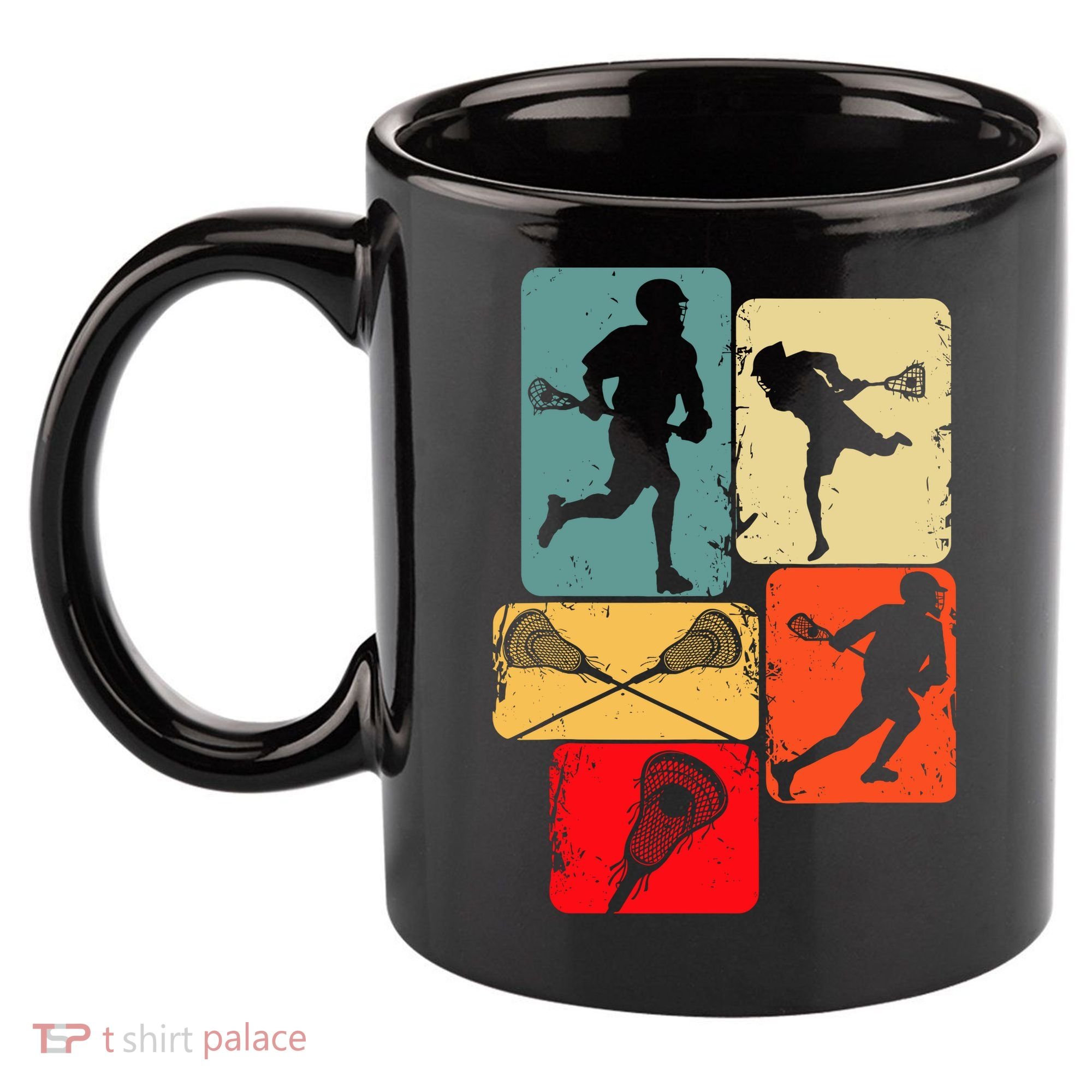 Lacrosse 11oz C Handle Ceramic Mug