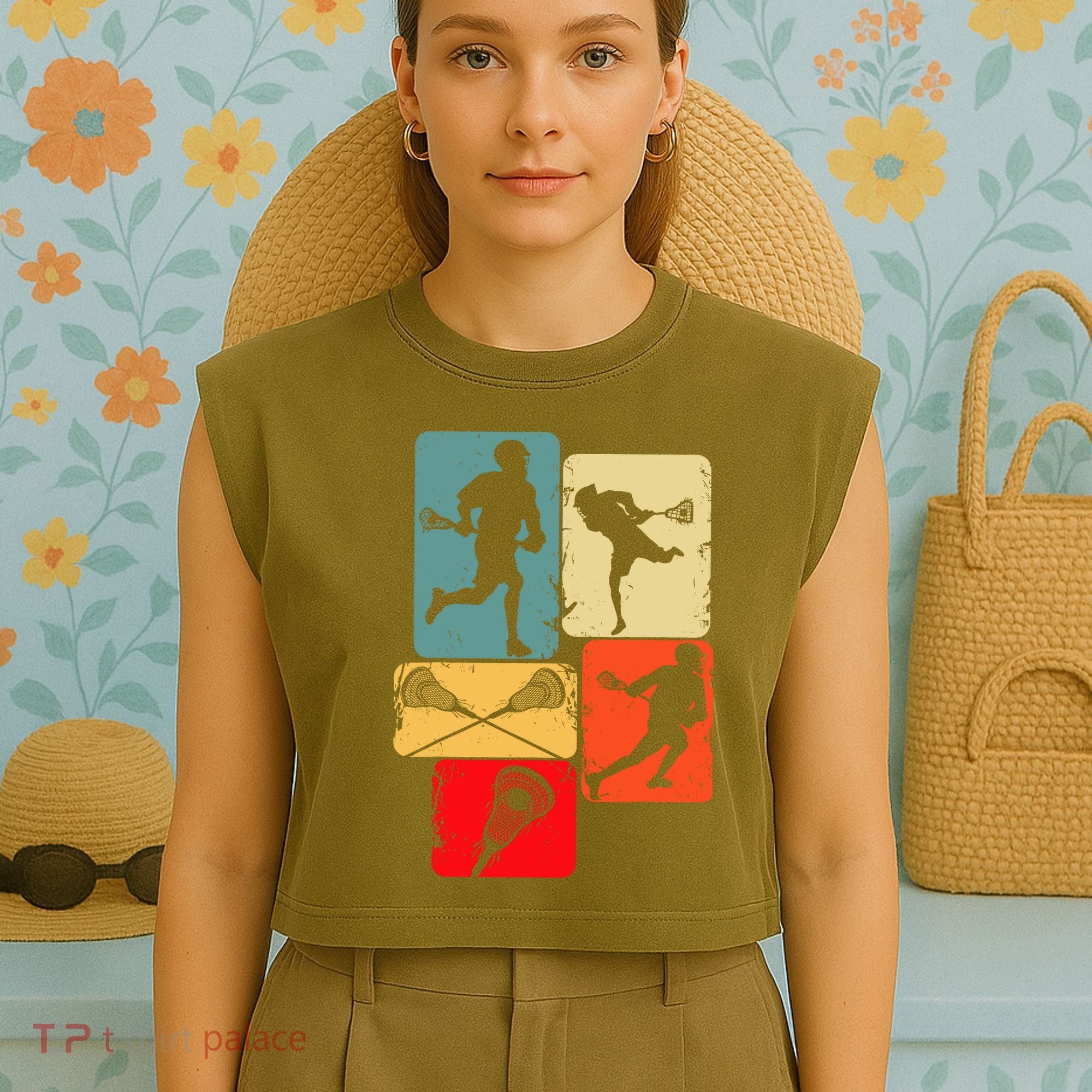 Lacrosse Garment-Dyed Women's Muscle Tee