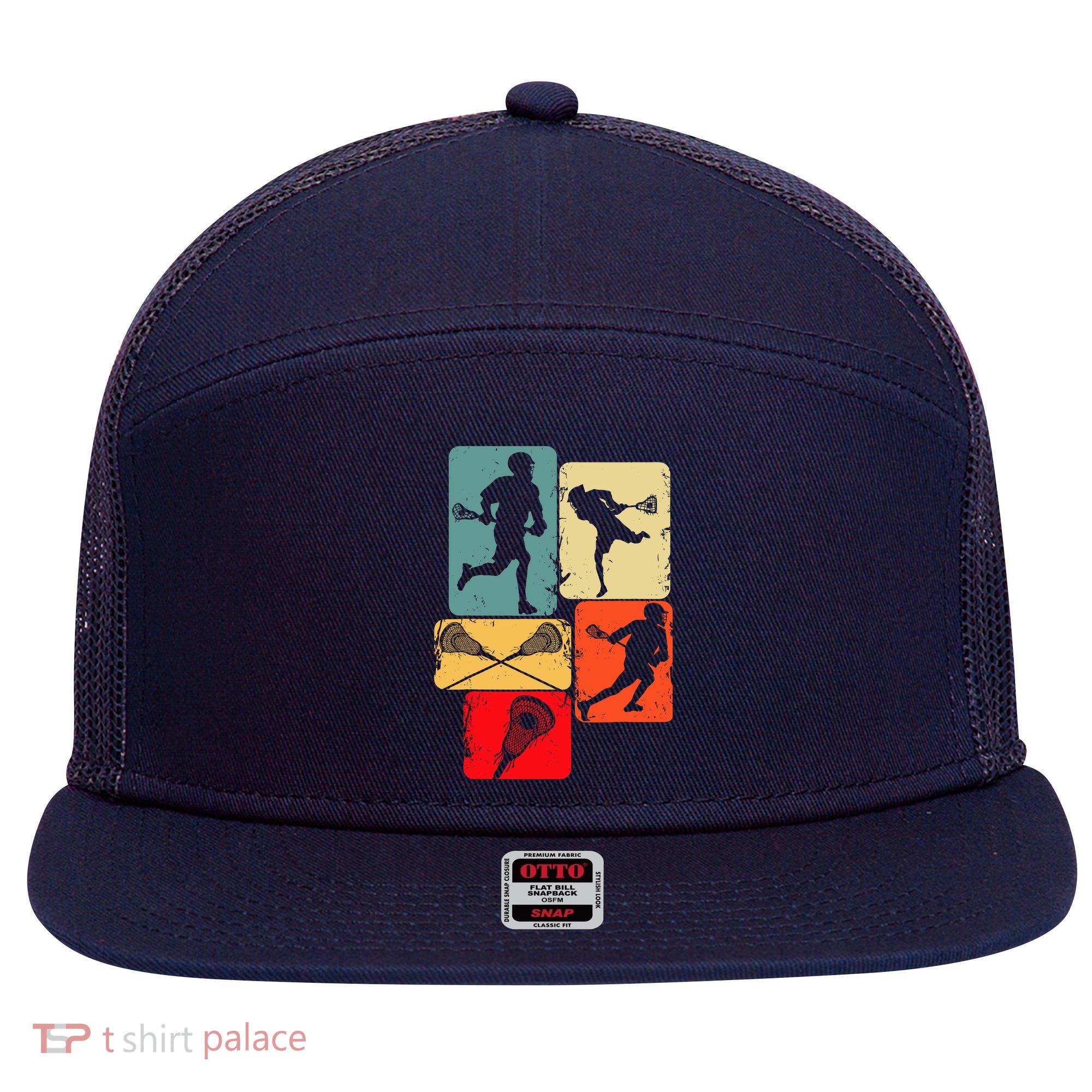 Lacrosse 7 Panel Mesh Trucker Snapback Hat