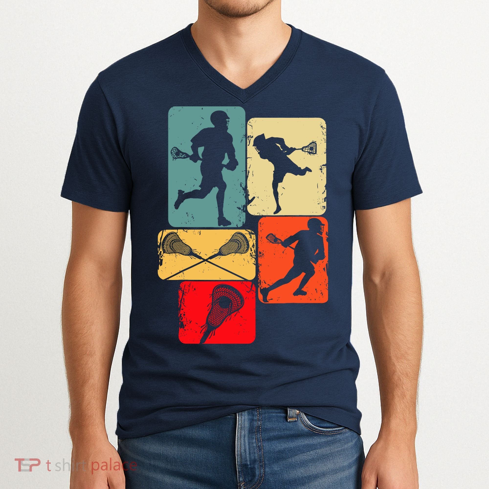 Lacrosse V-Neck T-Shirt