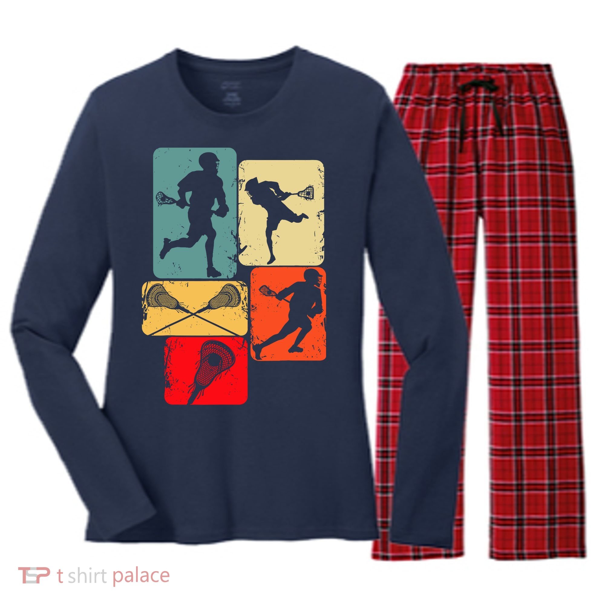 Lacrosse Women's Long Sleeve Flannel Pajama Set 