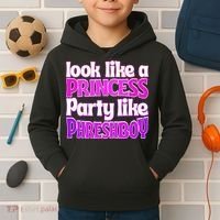 Look Like A Princess Party Like Phreshboy Kids Hoodie thumb 2
