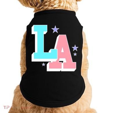 LA LOS ANGELES VARSITY TYPOGRAPHY Doggie Tank