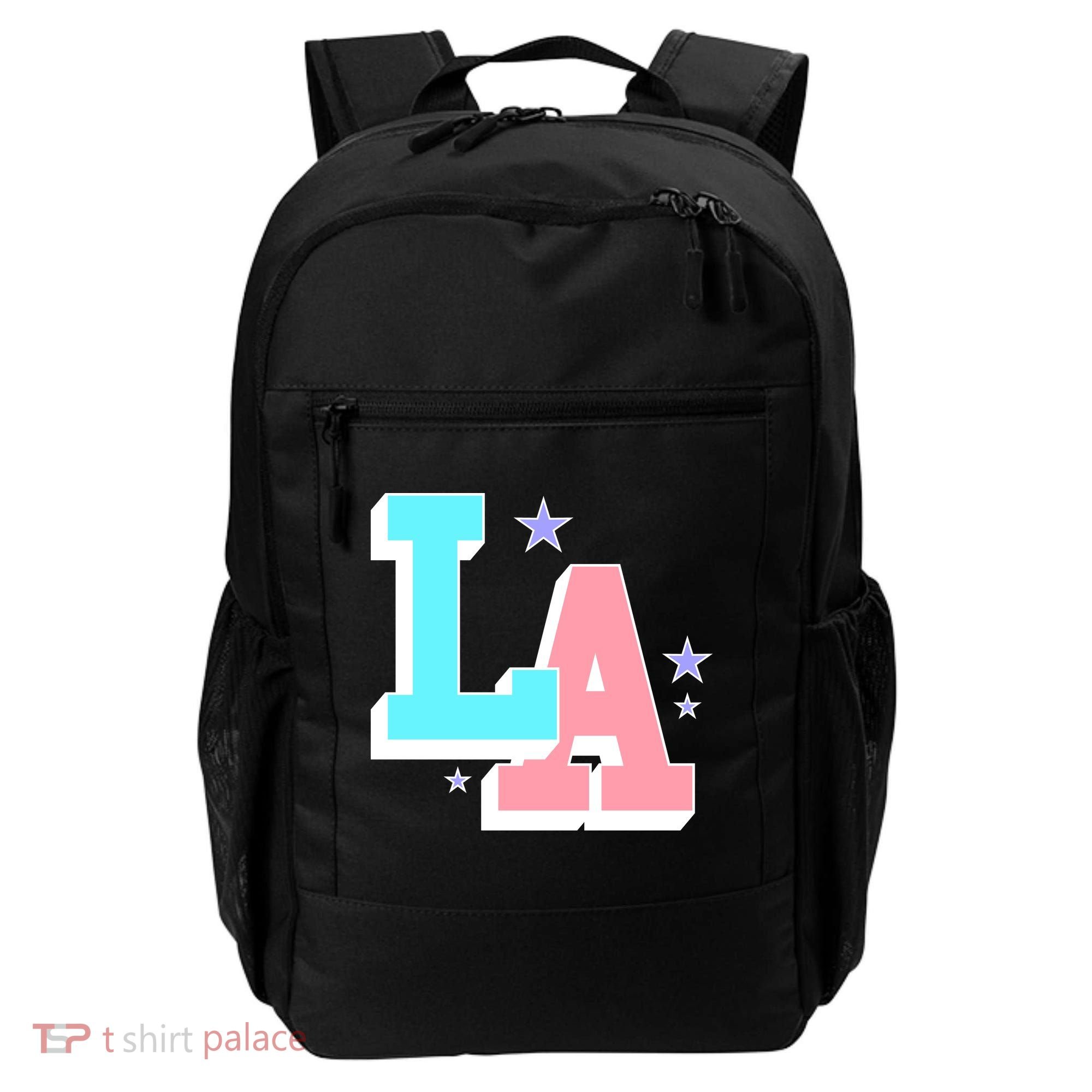 LA LOS ANGELES VARSITY TYPOGRAPHY Backpack