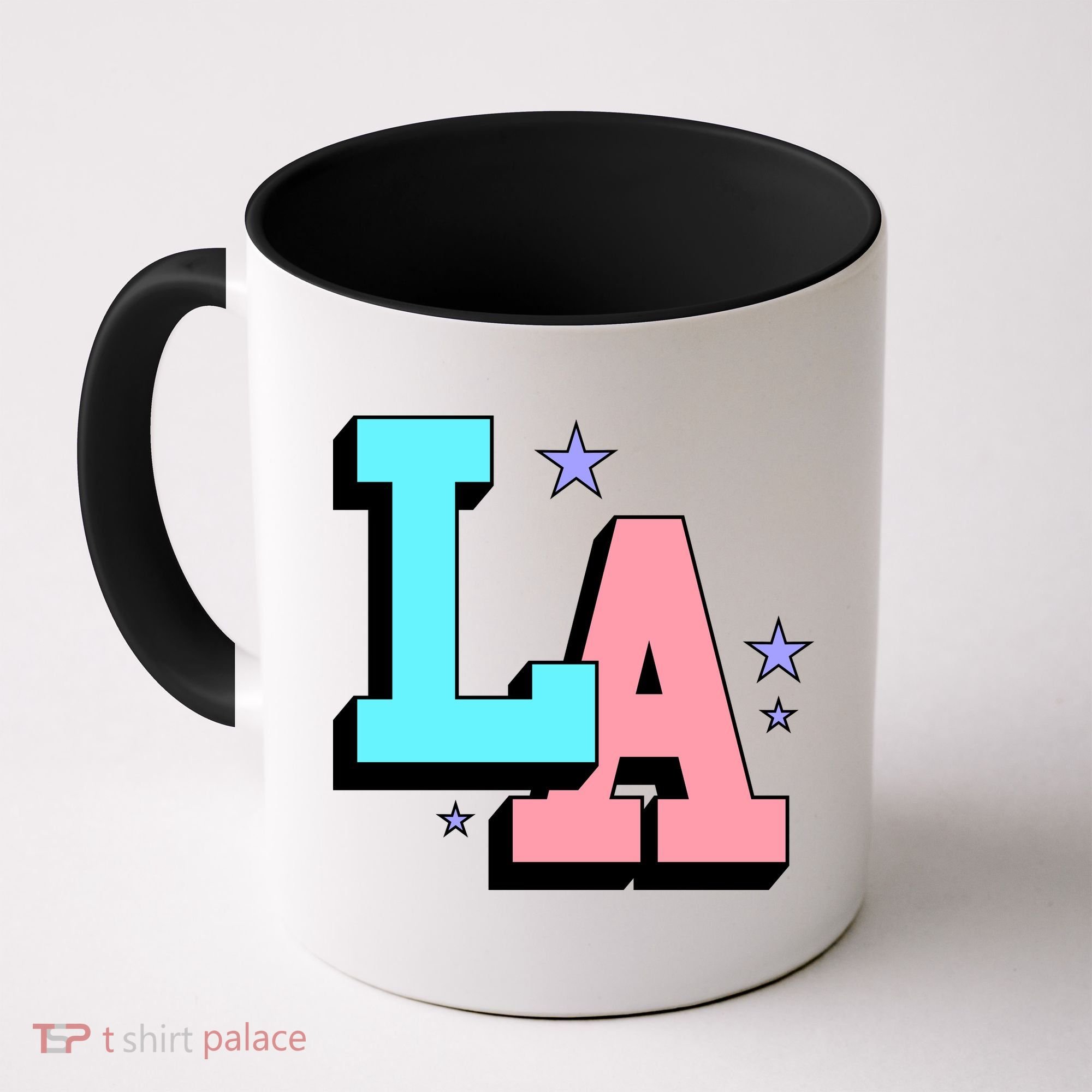 LA LOS ANGELES VARSITY TYPOGRAPHY Coffee Mug