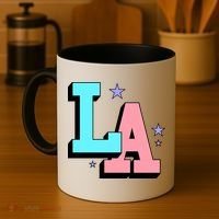LA LOS ANGELES VARSITY TYPOGRAPHY Coffee Mug thumb 4