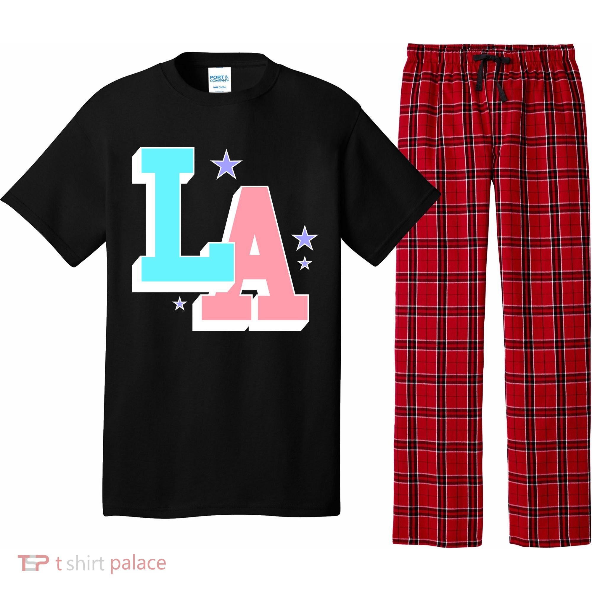 LA LOS ANGELES VARSITY TYPOGRAPHY Pajama Set
