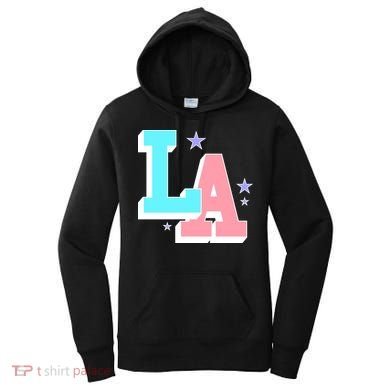 LA LOS ANGELES VARSITY TYPOGRAPHY Women's Hoodie
