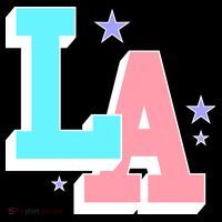 LA LOS ANGELES VARSITY TYPOGRAPHY Women's Hoodie thumb 2