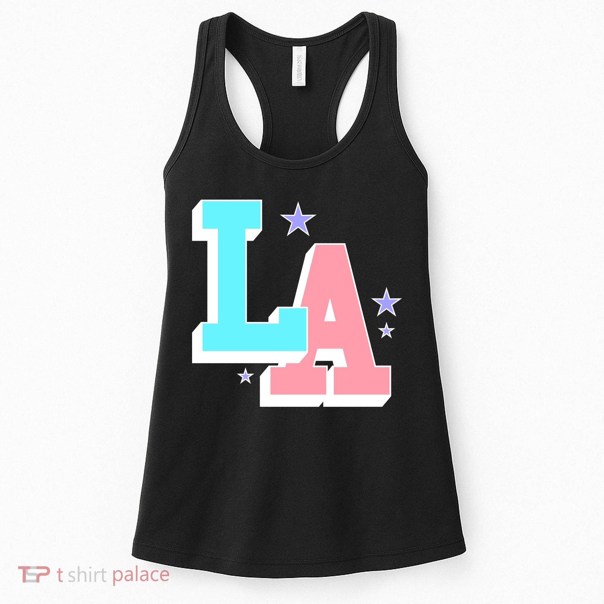 LA LOS ANGELES VARSITY TYPOGRAPHY Women's Tank Top