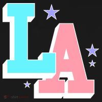 LA LOS ANGELES VARSITY TYPOGRAPHY Women's Tank Top thumb 5