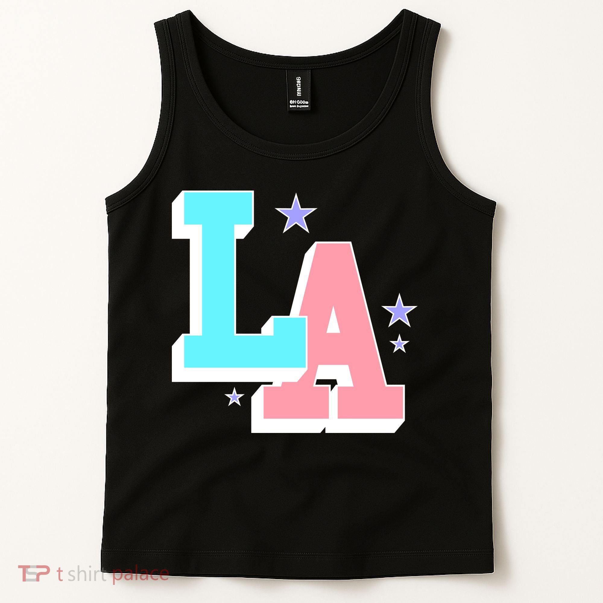 LA LOS ANGELES VARSITY TYPOGRAPHY Tank Top