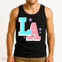 LA LOS ANGELES VARSITY TYPOGRAPHY Tank Top thumb 3