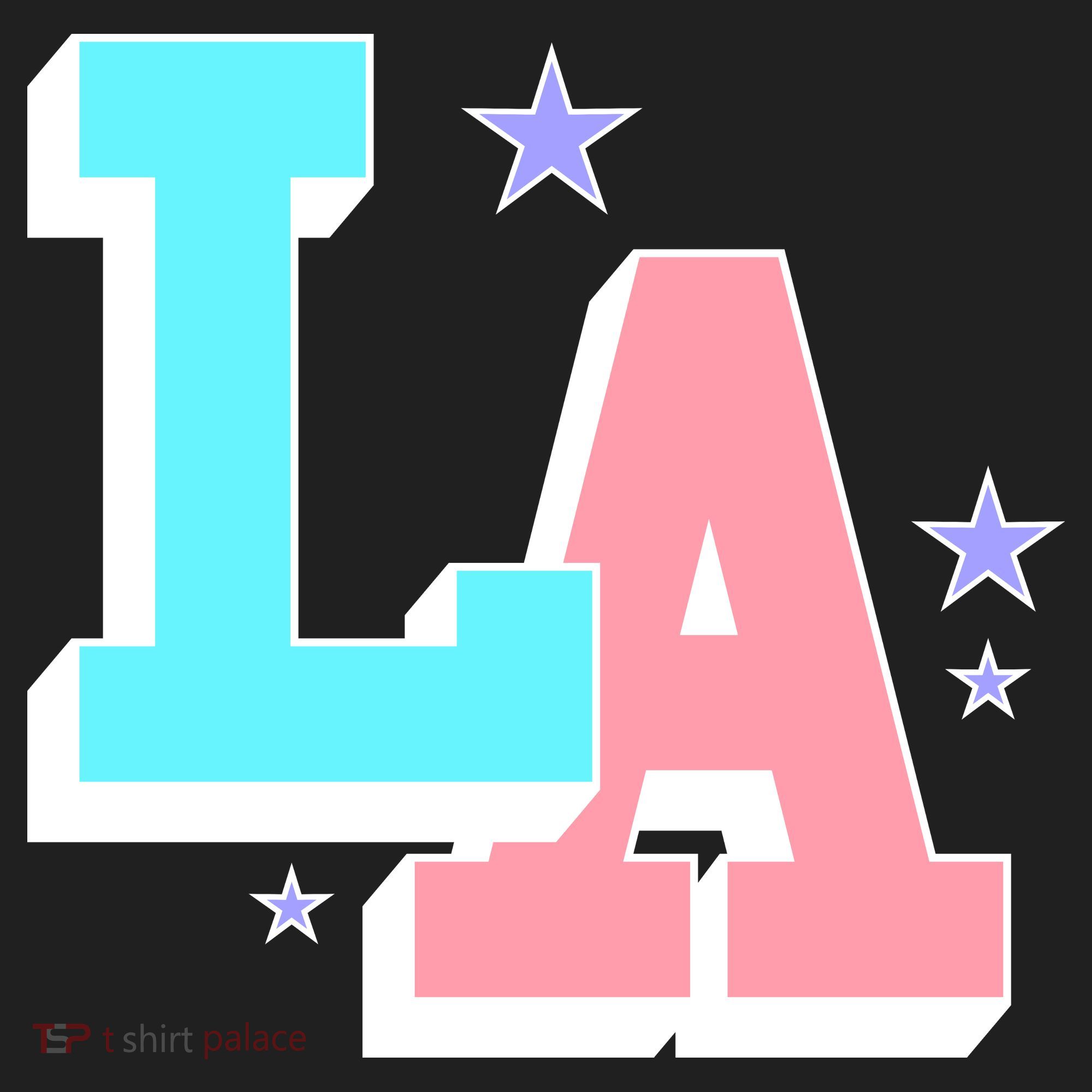 LA LOS ANGELES VARSITY TYPOGRAPHY Golf Towel