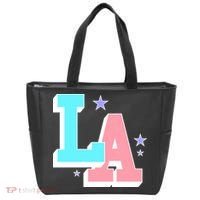 LA LOS ANGELES VARSITY TYPOGRAPHY Tote Bag thumb 0