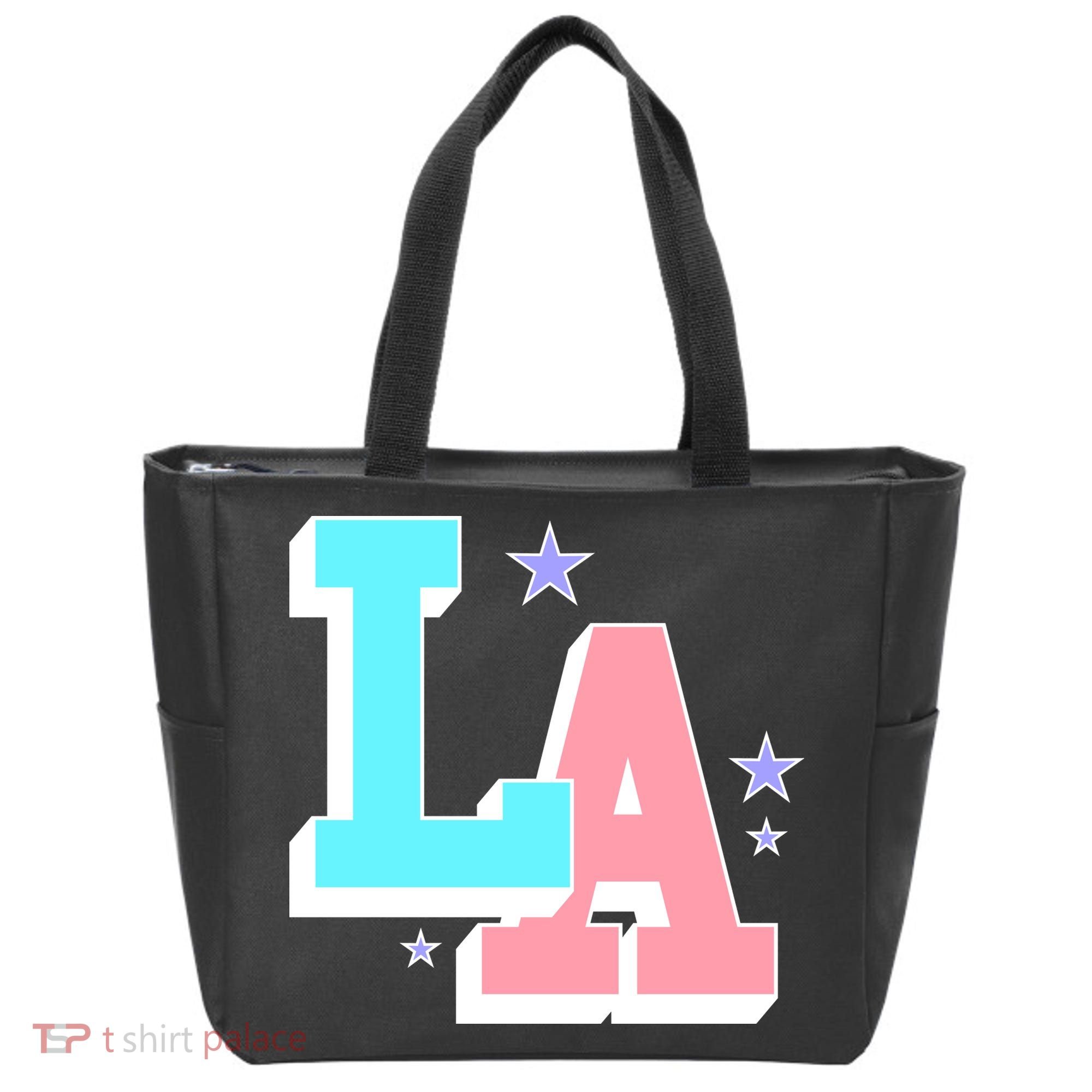 LA LOS ANGELES VARSITY TYPOGRAPHY Tote Bag