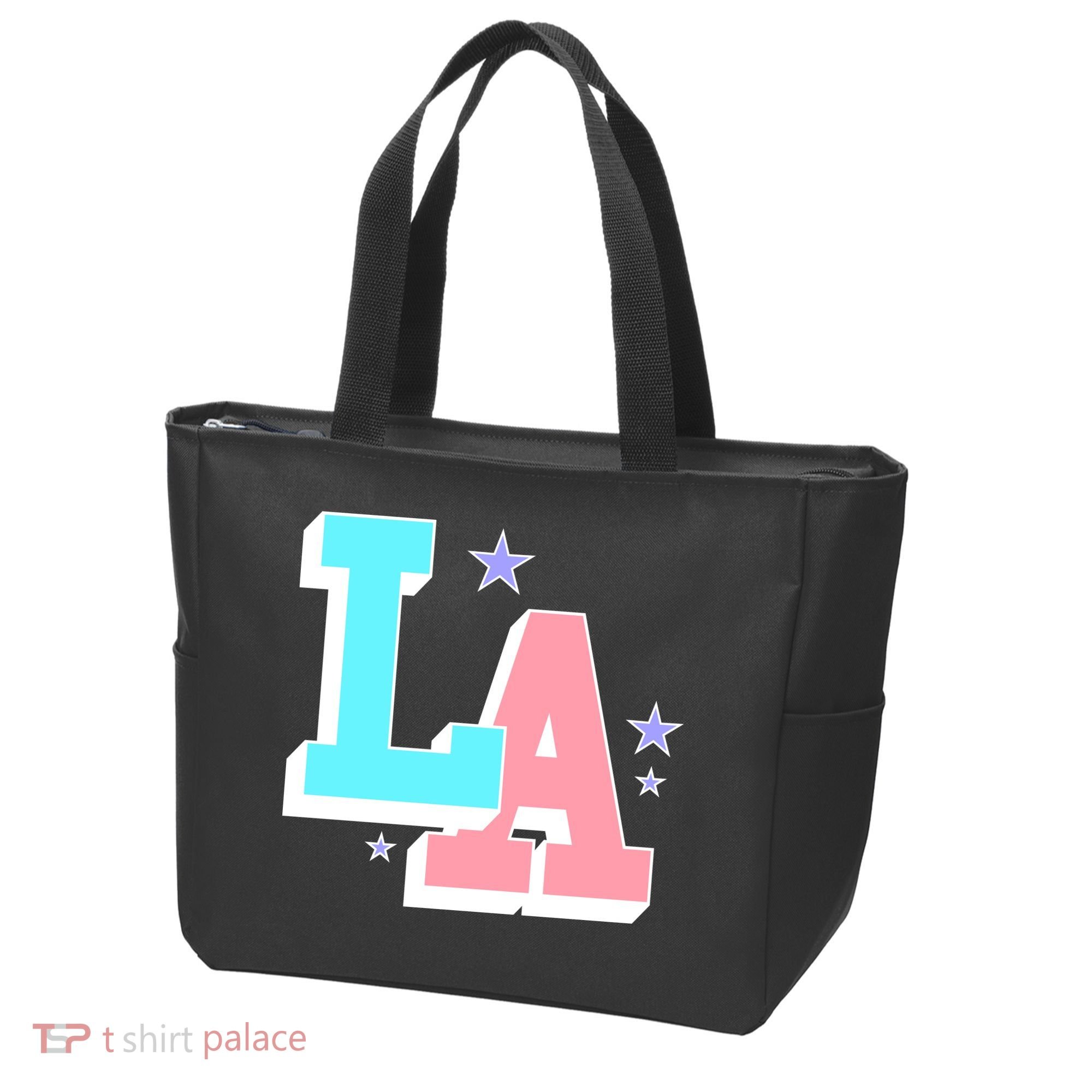 LA LOS ANGELES VARSITY TYPOGRAPHY Tote Bag