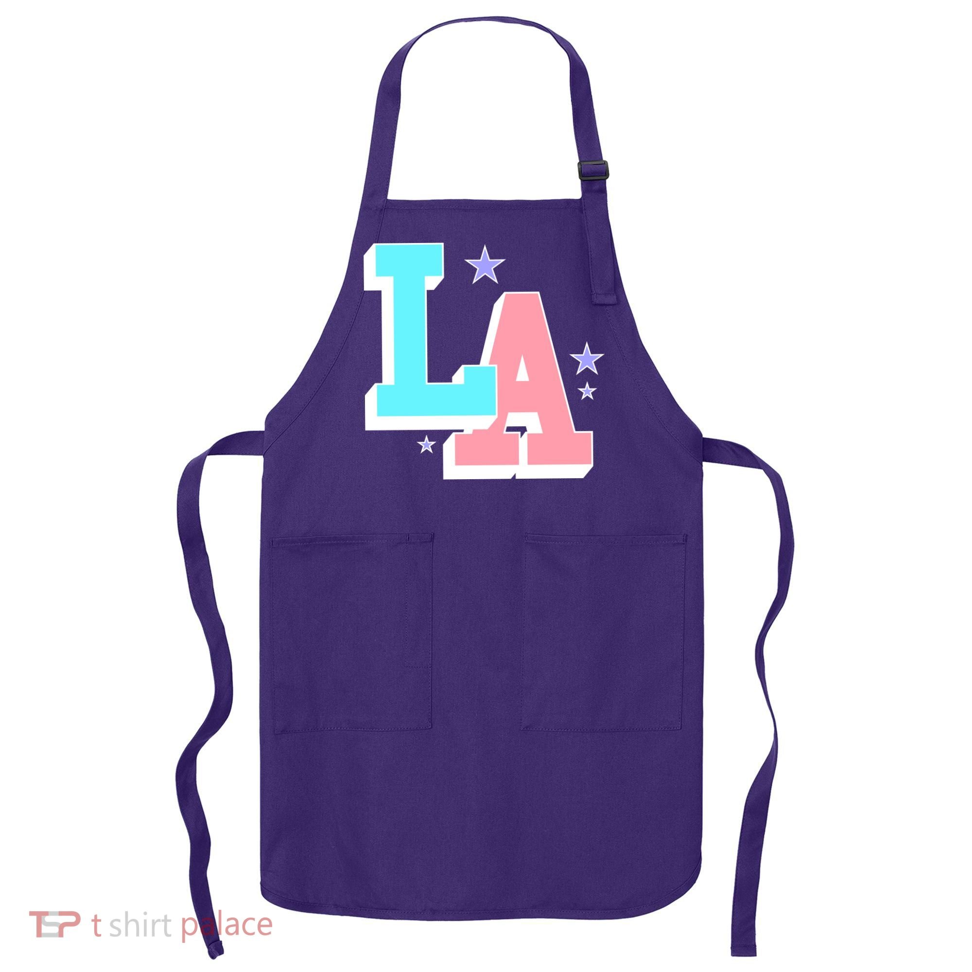 LA LOS ANGELES VARSITY TYPOGRAPHY Apron